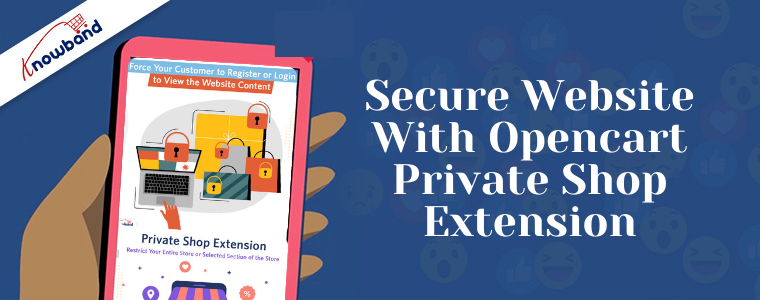 Secure website with Opencart Private Shop extension