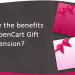 What are the benefits of the OpenCart Gift Card Extension