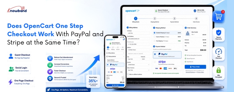 OpenCart One Step Checkout with PayPal and Stripe payment options