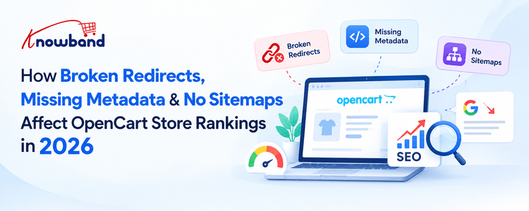Discover how an OpenCart SEO optimization module can help store owners identify broken redirects, missing metadata, and missing XML sitemaps. Learn how these technical SEO issues can affect search visibility and organic rankings in 2026.